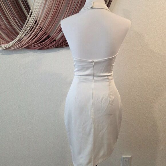 Elliatt Camo Asymmetric Satin Cocktail Dress Sz S - Picture 3 of 6